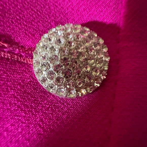 Dress Generation Love Magenta double breasted dress rhinestone buttons Size M - Picture 5 of 7